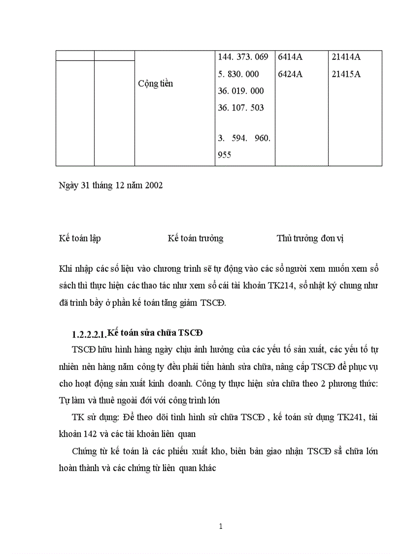 image for page Tổ chức công tác kế toán TSCĐ hữu hình tại Công ty In tài chính 1