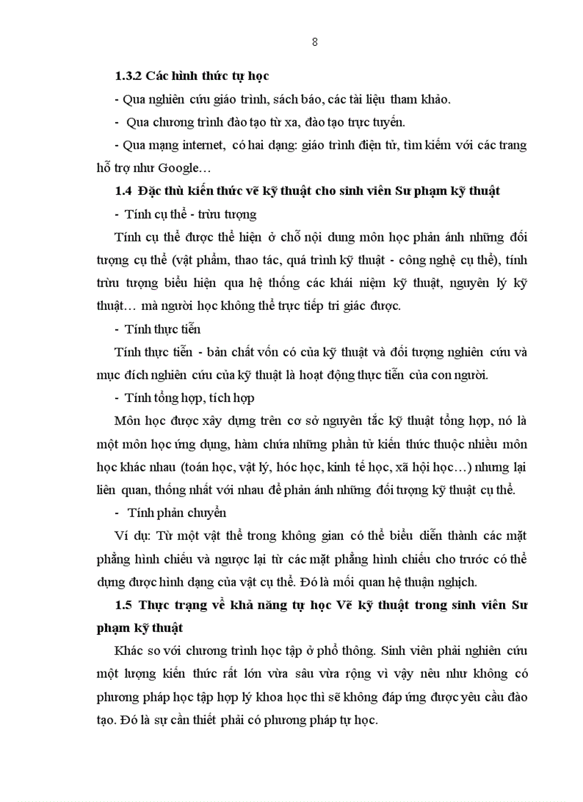 image for page Xây dựng tài liệu tự học vẽ kỹ thuật chương viii đến xi theo kiểu chương trình hoá