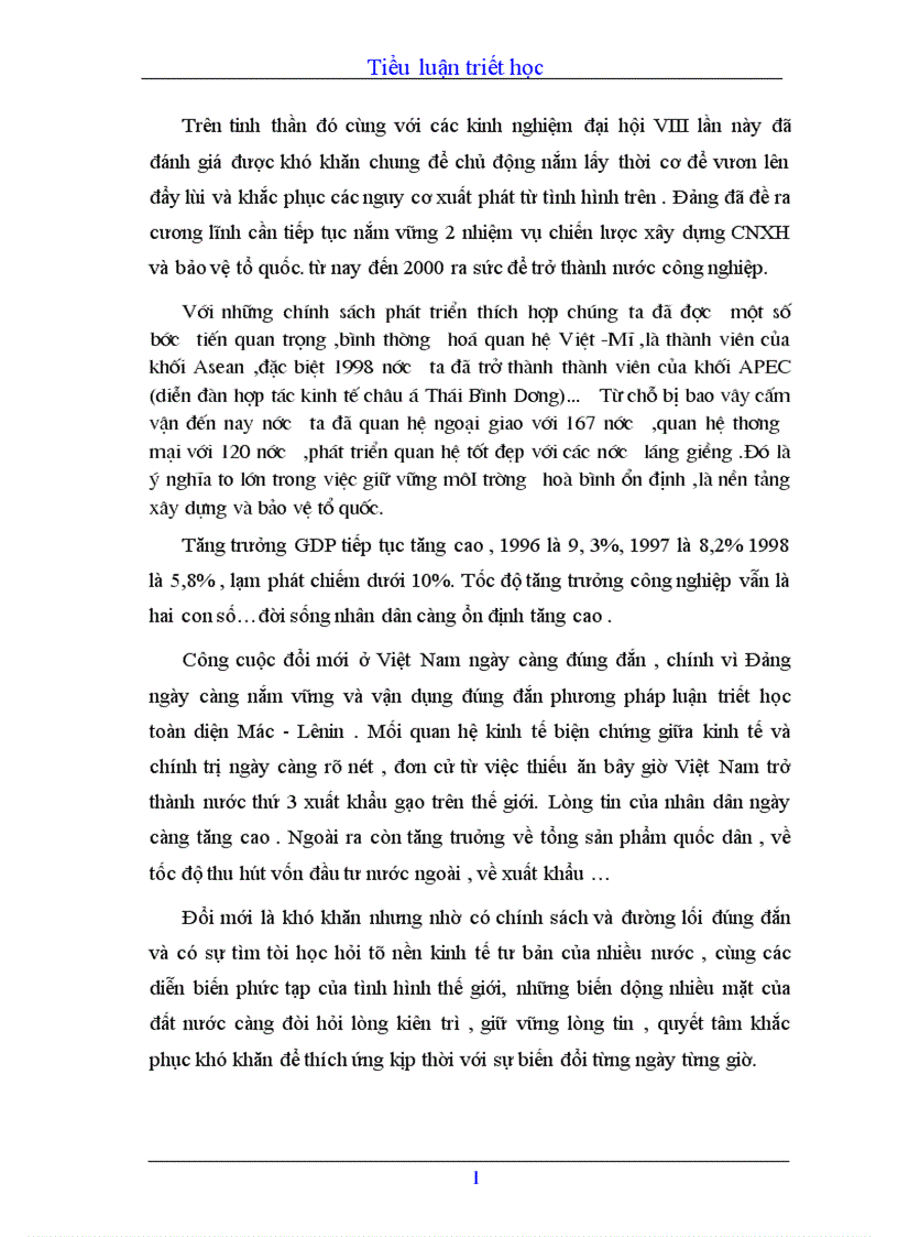 image for page Mối quan hệ biện chứng giữa vật chất và ý thức trong nền kinh tế nước ta hiện nay 1