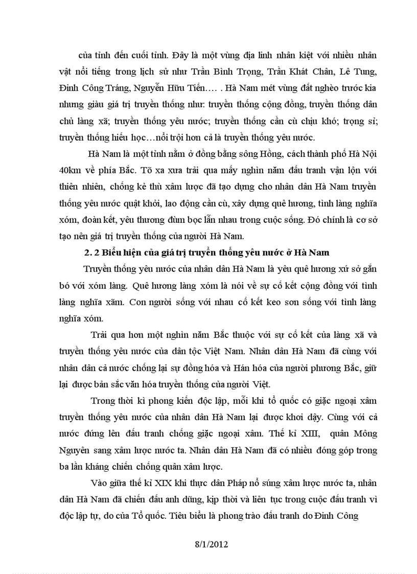 image for page Những biểu hiện của giá trị truyền thống yêu nước của địa phương