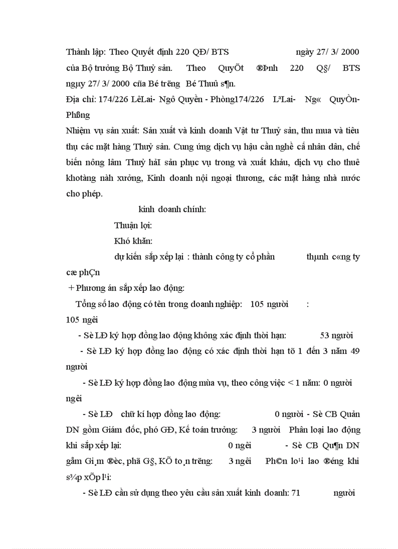 image for page Những vấn đề pháp lý về chính sách đối với người lao động trong quá trình cổ phần hoá Công ty Vật tư Thuỷ sản Hạ Long 1