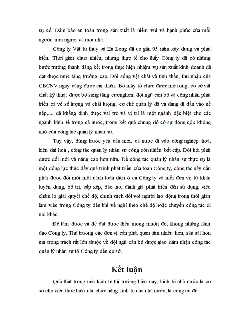 image for page Những vấn đề pháp lý về chính sách đối với người lao động trong quá trình cổ phần hoá Công ty Vật tư Thuỷ sản Hạ Long 1