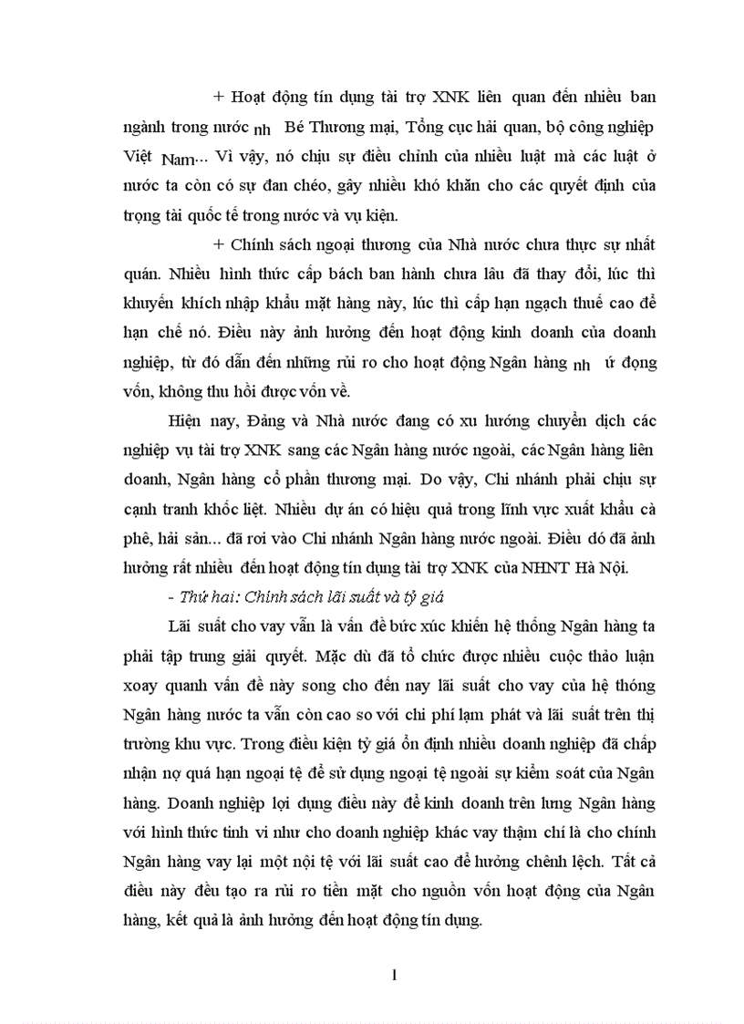 image for page Giải pháp mở rộng hoạt động tín dụng tài trợ xuất nhập khẩu tại Ngân hàng ngoại thương Hà Nội 1