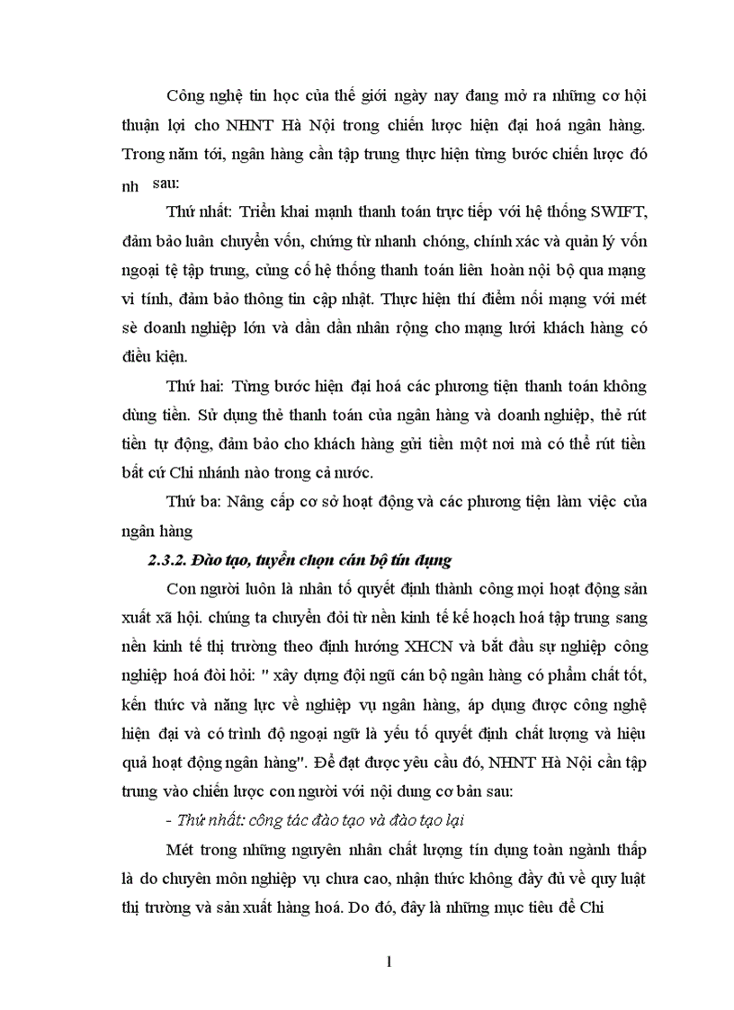 image for page Giải pháp mở rộng hoạt động tín dụng tài trợ xuất nhập khẩu tại Ngân hàng ngoại thương Hà Nội 1