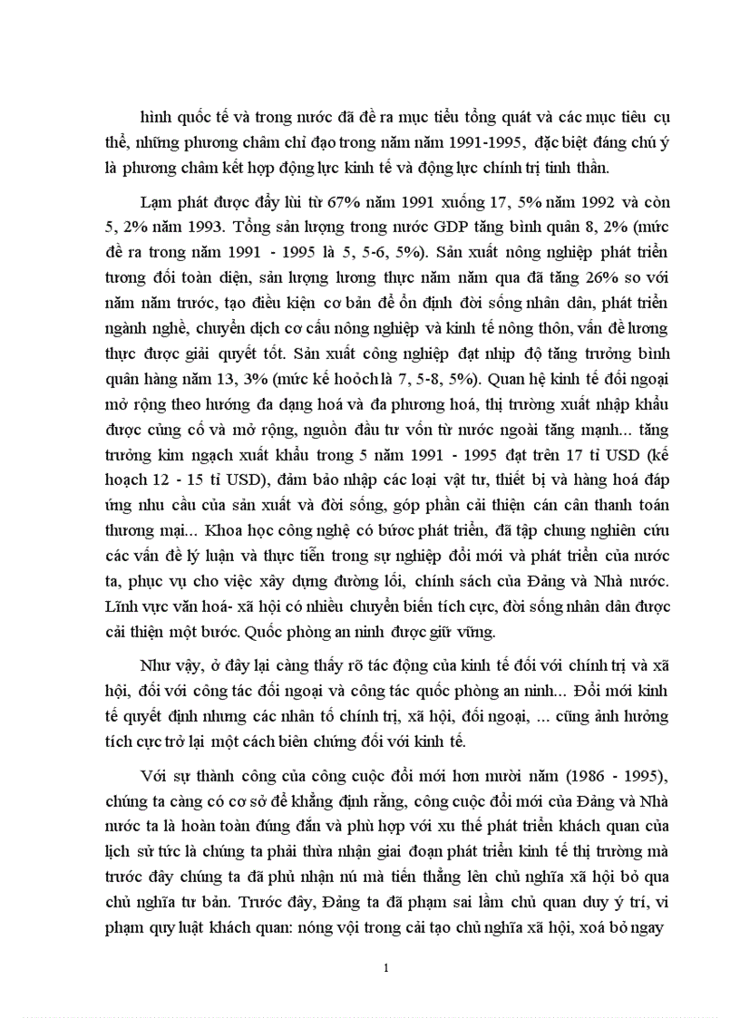 image for page Mối quan hệ biện chứng giữa vật chất ý thức và sự vận dụng của Đảng cộng sản Việt Nam trong công cuộc đổi mới kinh tế 1