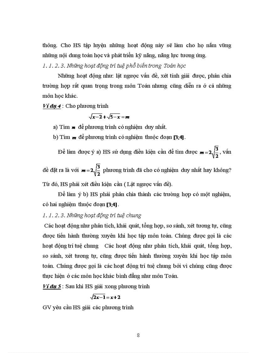 image for page Vận dụng quan điểm hoạt động trong dạy học phương trình vô tỷ ở trường trung học phổ thông 1