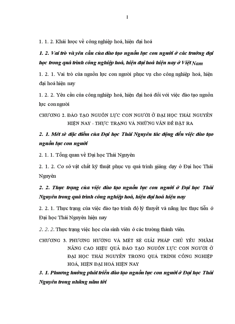 image for page Vai trò của Đại học Thái Nguyên trong việc đào tạo nguồn lực con ng ười phục vụ quá trình công nghiệp hóa hiện đại hóa ở Việt Nam hiện hay