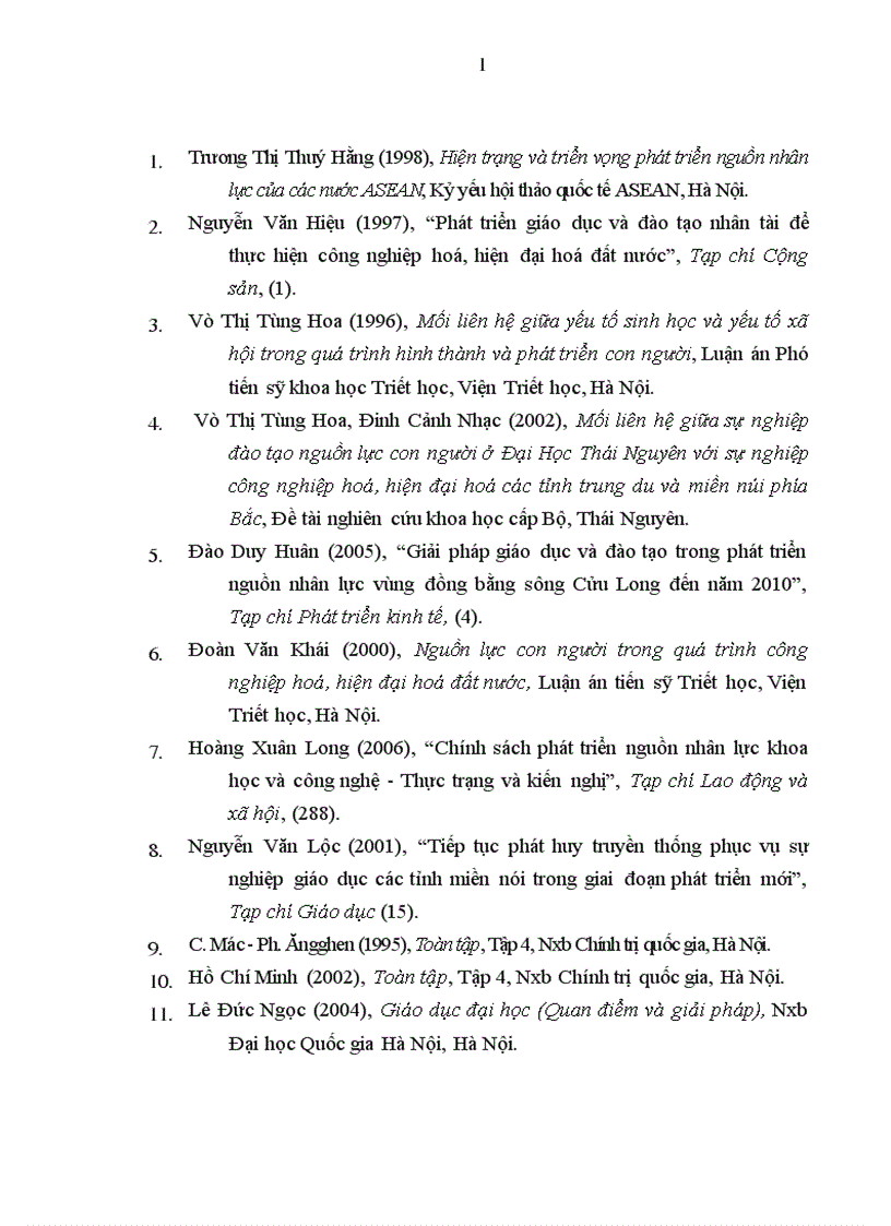 image for page Vai trò của Đại học Thái Nguyên trong việc đào tạo nguồn lực con ng ười phục vụ quá trình công nghiệp hóa hiện đại hóa ở Việt Nam hiện hay