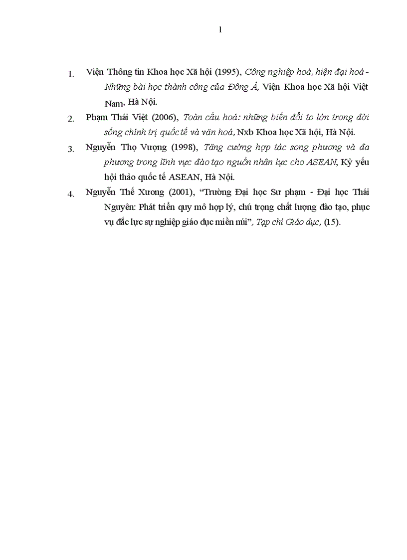 image for page Vai trò của Đại học Thái Nguyên trong việc đào tạo nguồn lực con ng ười phục vụ quá trình công nghiệp hóa hiện đại hóa ở Việt Nam hiện hay