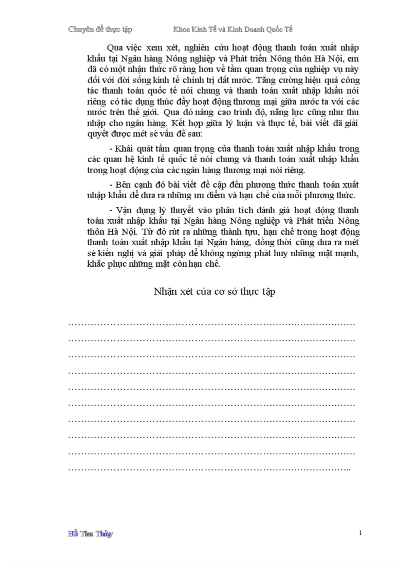 image for page một số giải pháp hoàn thiện hoạt động thanh toán xuất nhập khẩu tại Ngân hàng Nông nghiệp và Phát triển Nông thôn Hà Nội