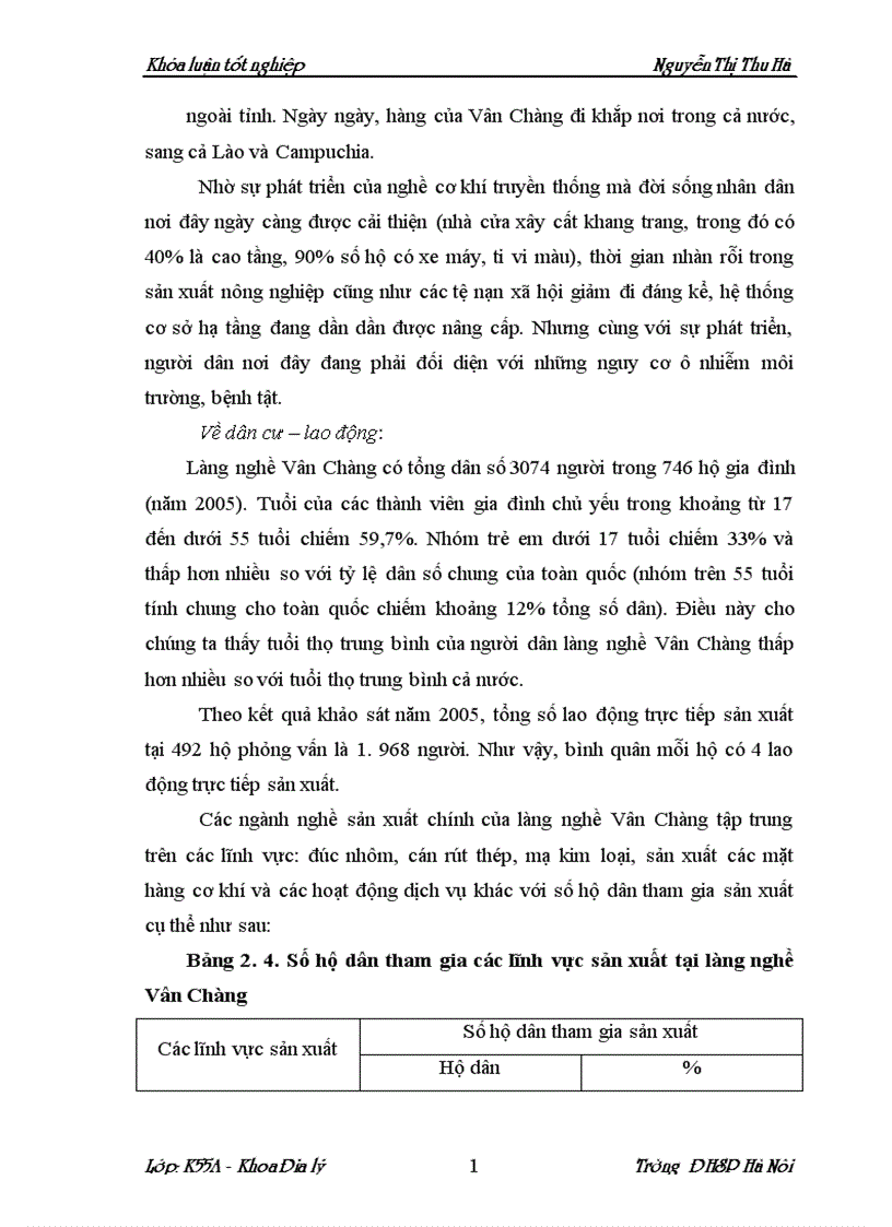 image for page Chất lượng môi trường làng nghề vân chàng xã nam giang huyện nam trực tỉnh nam định