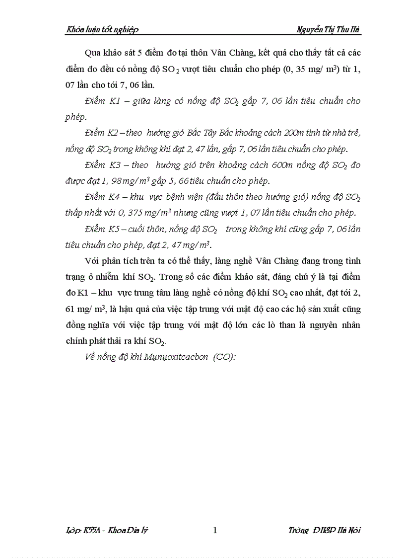 image for page Chất lượng môi trường làng nghề vân chàng xã nam giang huyện nam trực tỉnh nam định