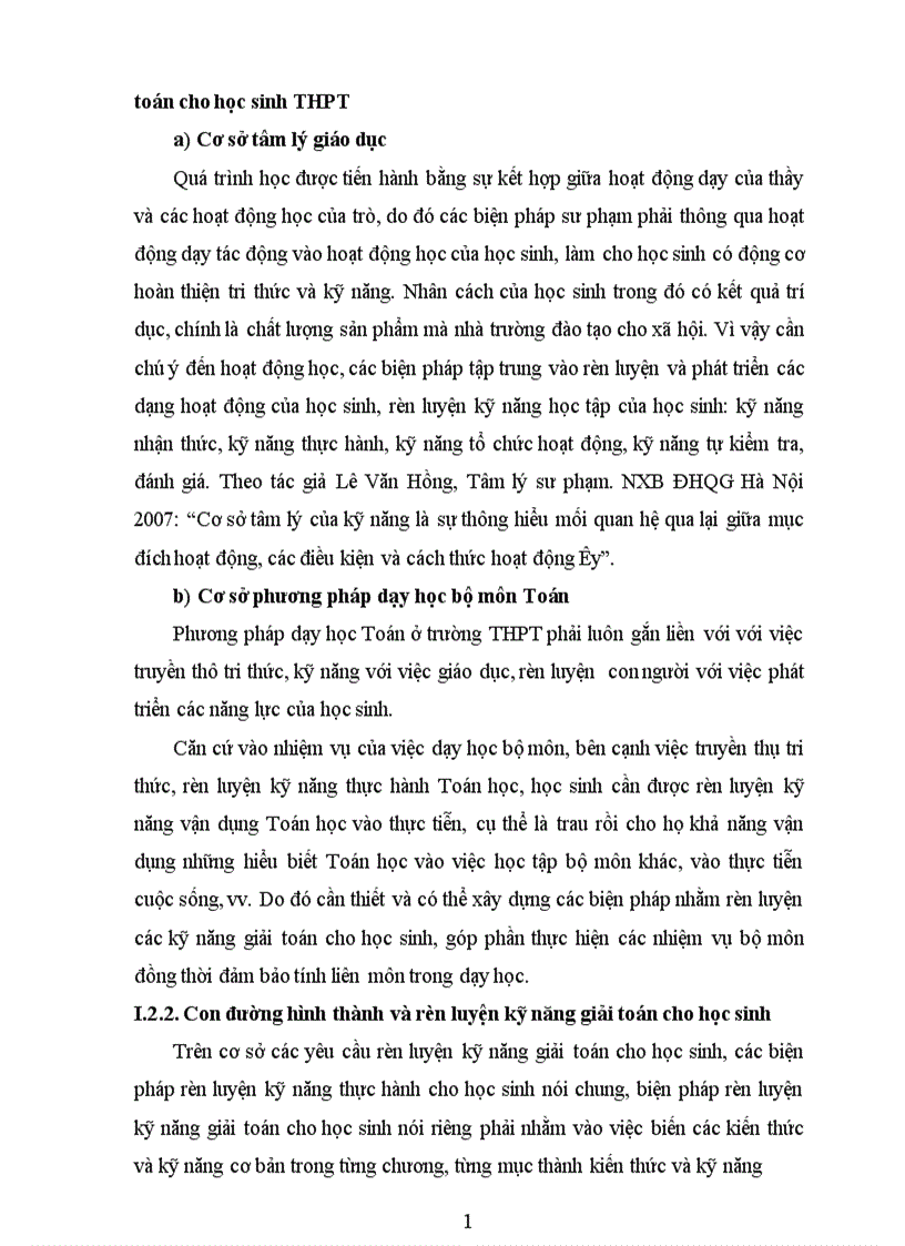 image for page Rèn luyện kỹ năng ứng dụng đạo hàm để giải toán cực trị hình học cho học sinh khá giỏi lớp 12 THPT 2 1