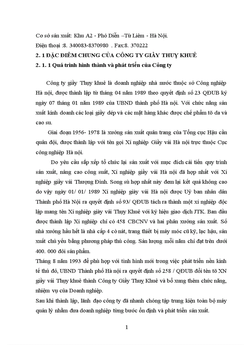 image for page Phân tích tình hình thực hiện doanh thu bán hàng tại Công ty giầy Thuỵ Khuê 1