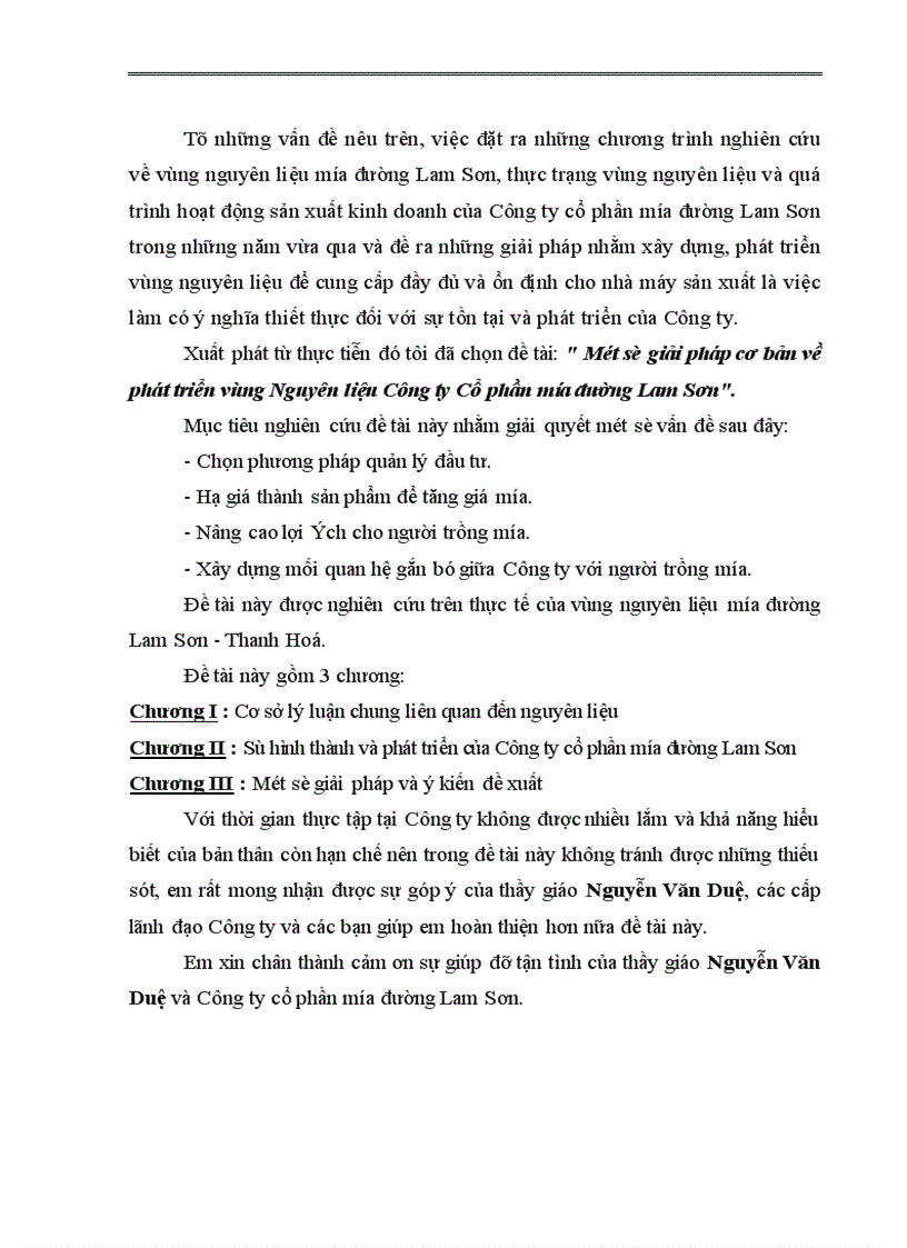 image for page Một số giải pháp cơ bản về phát triển vùng Nguyên liệu Công ty Cổ phần mía đường Lam Sơn 1