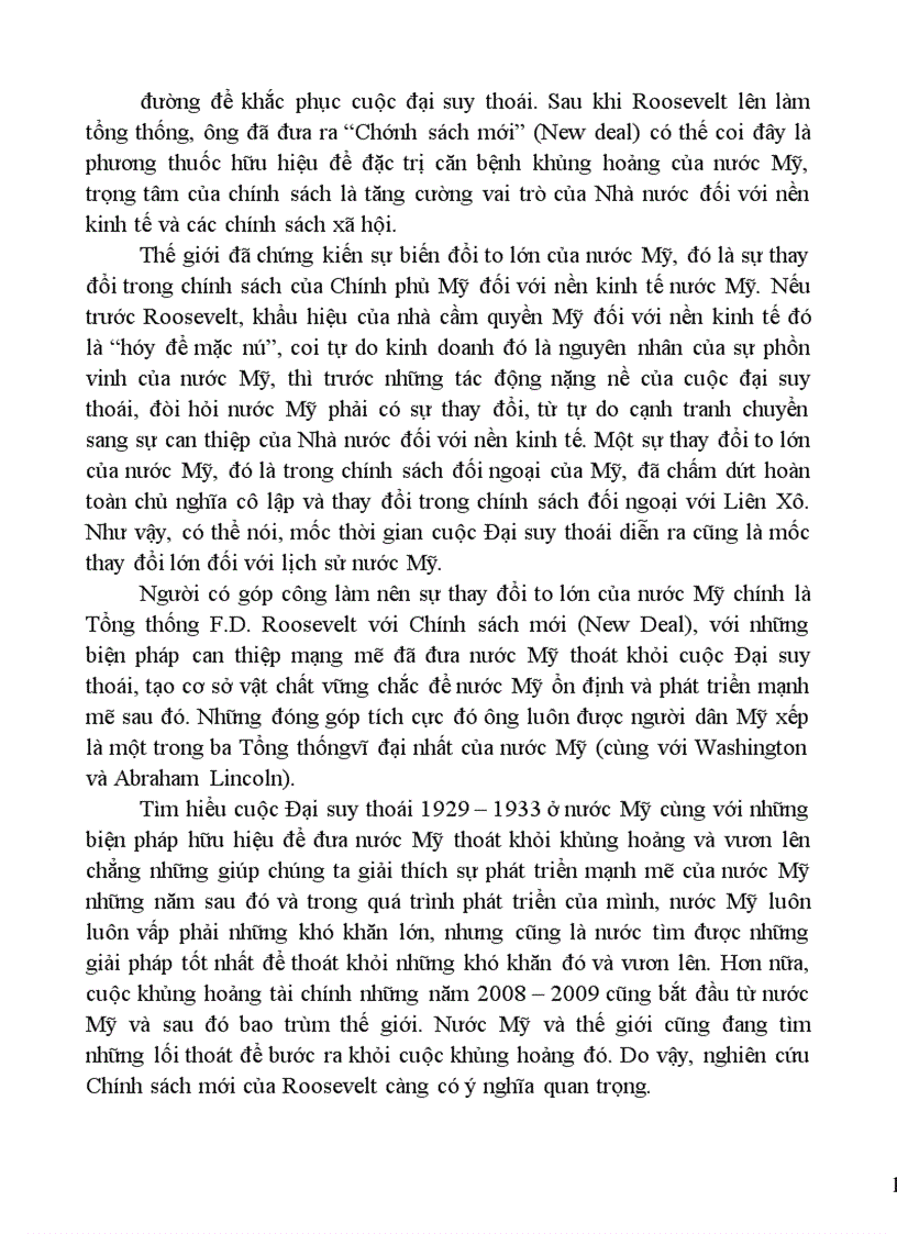 image for page Quá trình thực hiện Chính sách mới New deal