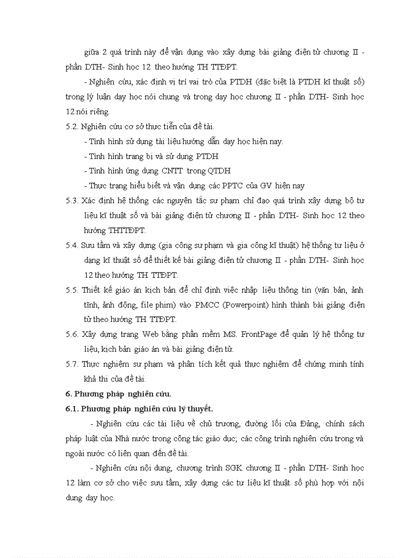 image for page Xây dựng và sử dụng bài giảng điện tử Chương II phần Di truyền học SH12 theo hướng TH TTĐPT