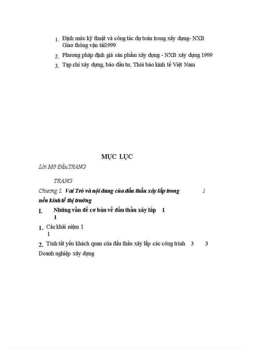 image for page Một số biện pháp tăng cường công tác Đấu thầu xây lắp ở Công ty xây dựng số 6 Thăng Long 1