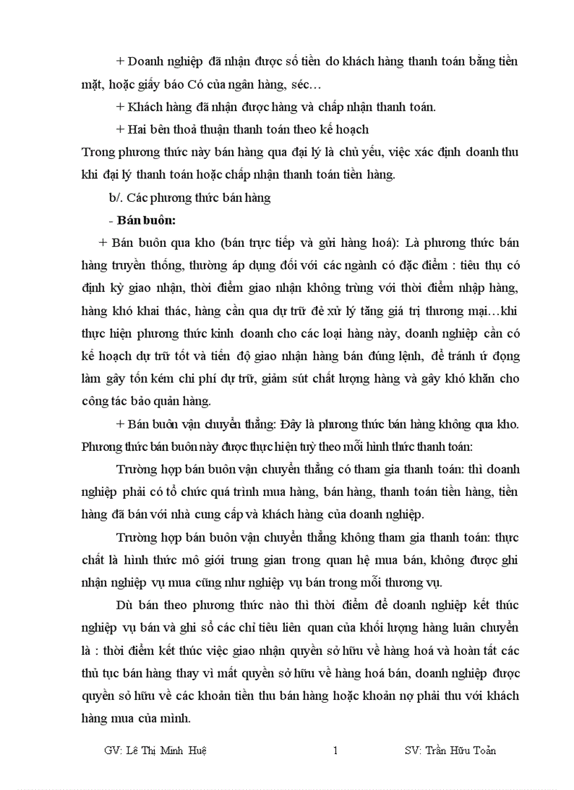 image for page Tổ chức kế toán bán hàng và xác định kết quả kinh doanh tại Công ty trách nhiệm hữu hạn Việt Phương