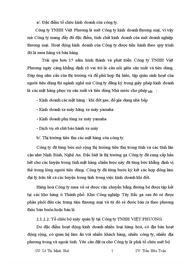 image for page Tổ chức kế toán bán hàng và xác định kết quả kinh doanh tại Công ty trách nhiệm hữu hạn Việt Phương