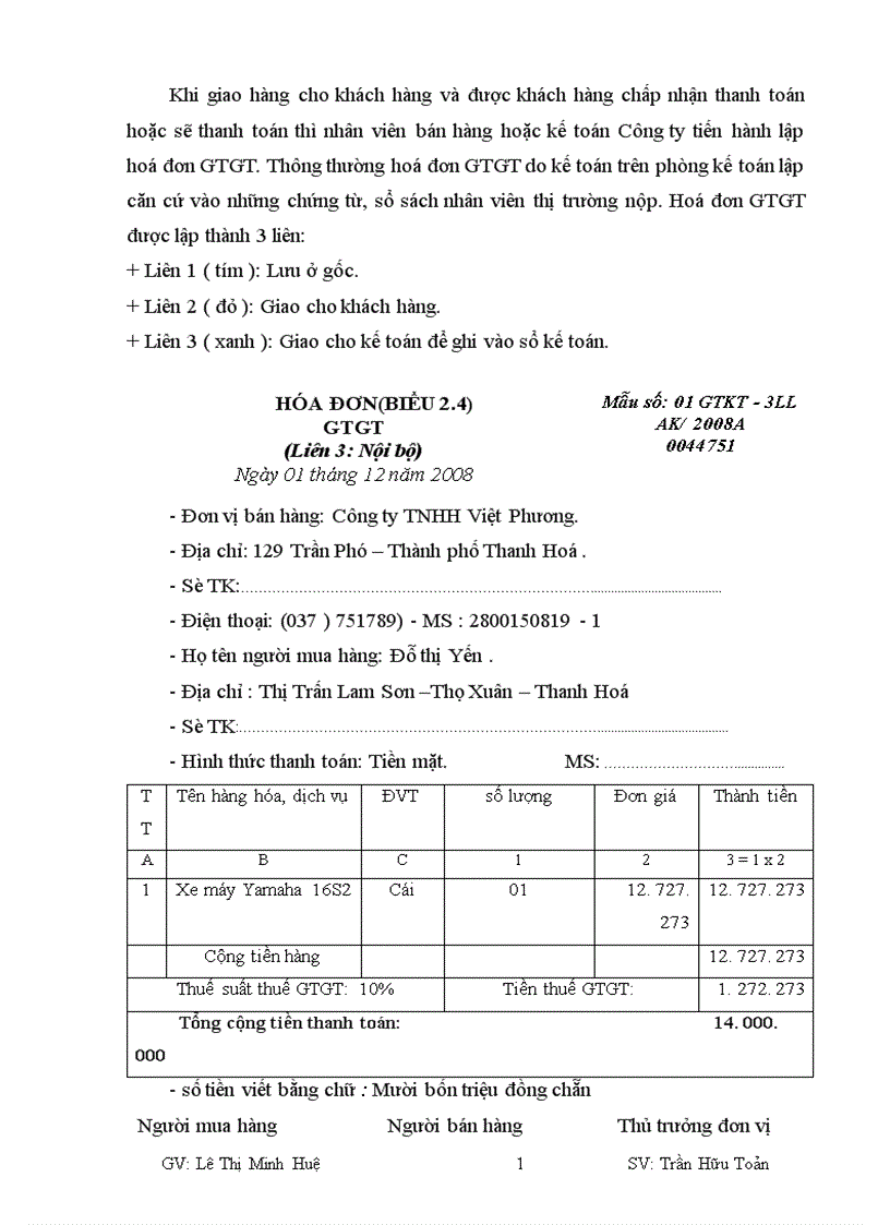 image for page Tổ chức kế toán bán hàng và xác định kết quả kinh doanh tại Công ty trách nhiệm hữu hạn Việt Phương