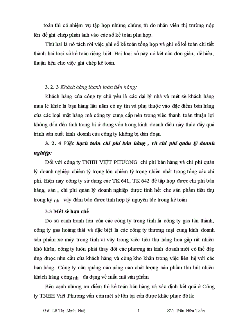 image for page Tổ chức kế toán bán hàng và xác định kết quả kinh doanh tại Công ty trách nhiệm hữu hạn Việt Phương