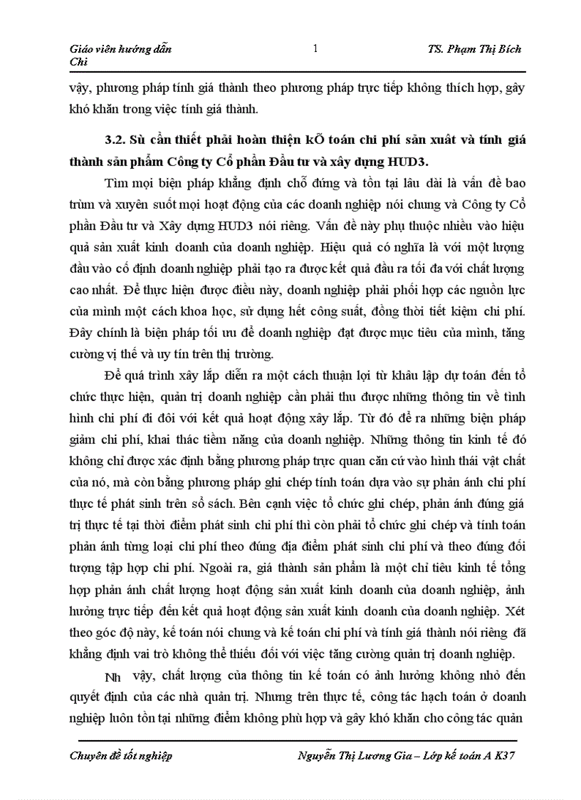 image for page Hoàn thiện kế toán chi phí sản xuất và tính giá thành sản phẩm xây lắp tại Công ty Cổ phần Đầu tư và Xây dựng HUD3