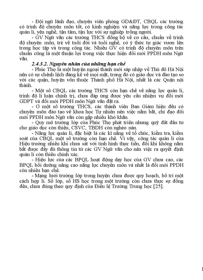 image for page Biện pháp quản lí việc đổi mới phương pháp dạy học môn Ngữ văn của Hiệu trưởng trường THCS huyện Phúc Thọ Hà Nội 1
