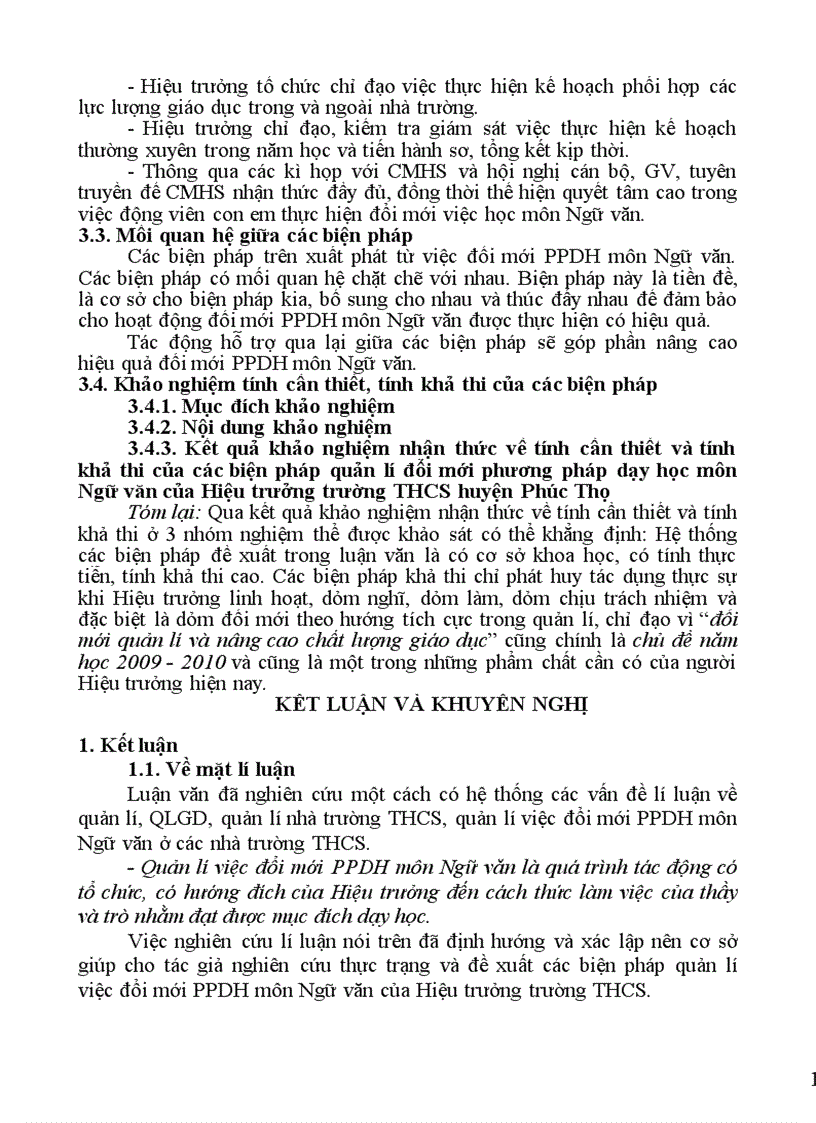 image for page Biện pháp quản lí việc đổi mới phương pháp dạy học môn Ngữ văn của Hiệu trưởng trường THCS huyện Phúc Thọ Hà Nội 1