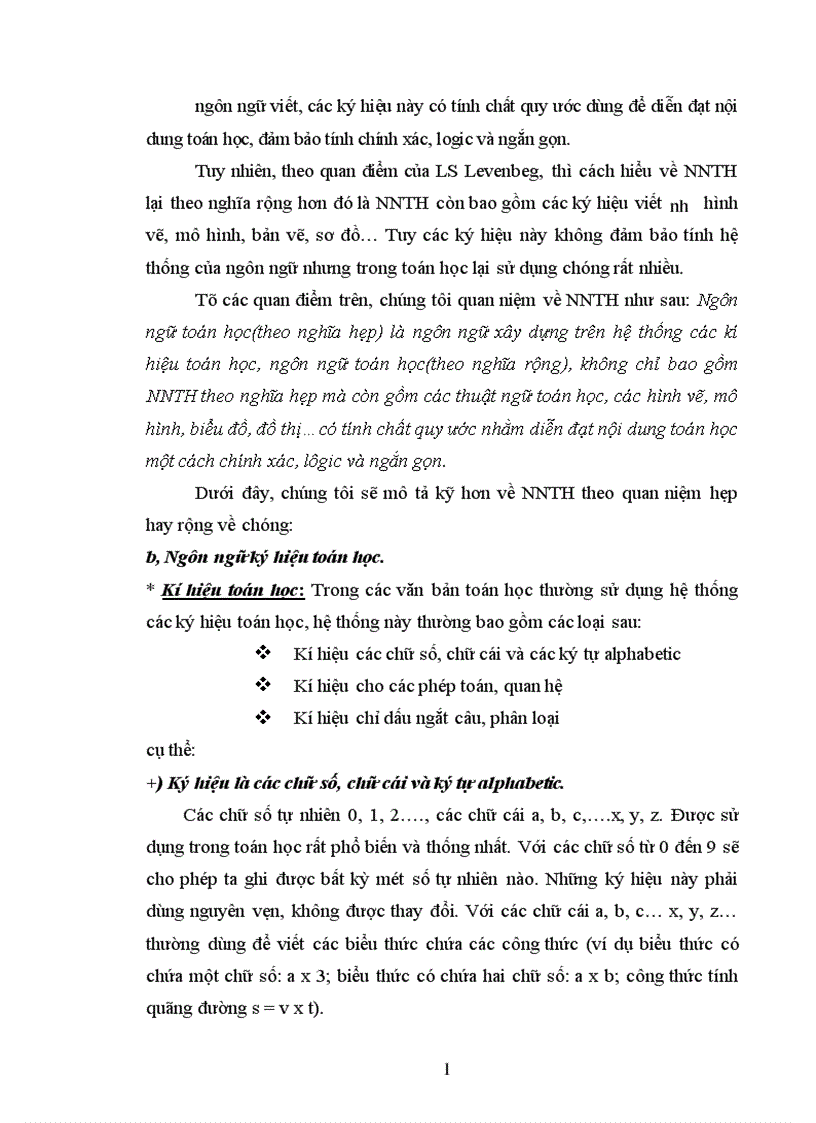 image for page Hình thành và rèn luyện ngôn ngữ toán học trong dạy học môn toán lớp 1 1