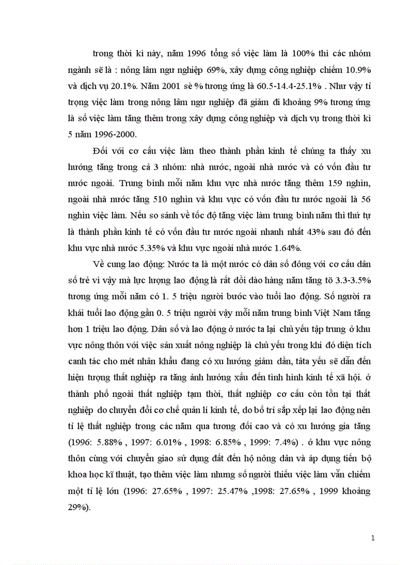 image for page Nhiệm vụ và các giải pháp giải quyết việc làm trong kế hoạch 5 năm 2001 2005 ở Việt Nam