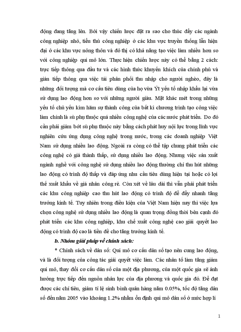 image for page Nhiệm vụ và các giải pháp giải quyết việc làm trong kế hoạch 5 năm 2001 2005 ở Việt Nam