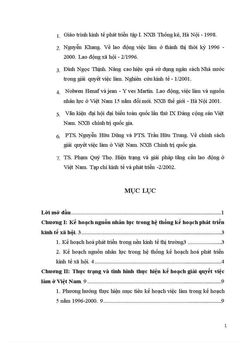 image for page Nhiệm vụ và các giải pháp giải quyết việc làm trong kế hoạch 5 năm 2001 2005 ở Việt Nam