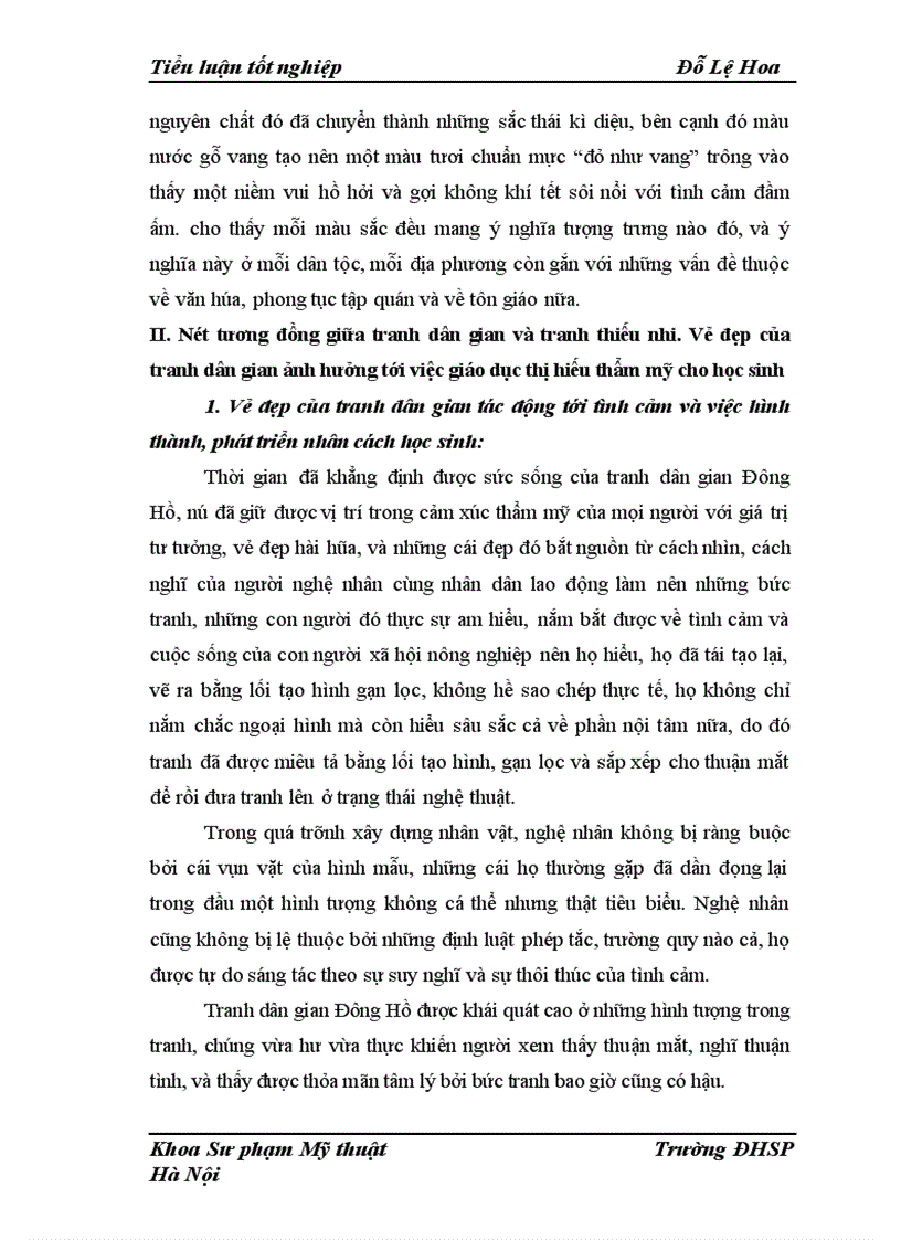 image for page Giáo dục thị hiếu thẩm mỹ cho học sinh qua vẻ đẹp của tranh dân gian Đông Hồ 1