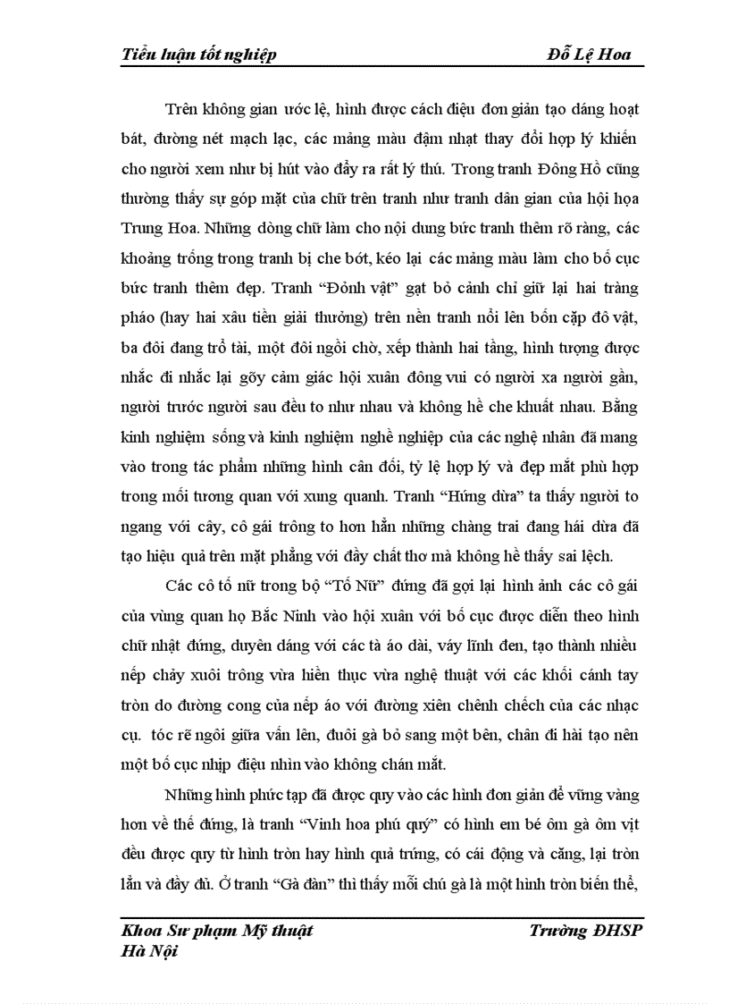 image for page Giáo dục thị hiếu thẩm mỹ cho học sinh qua vẻ đẹp của tranh dân gian Đông Hồ 1