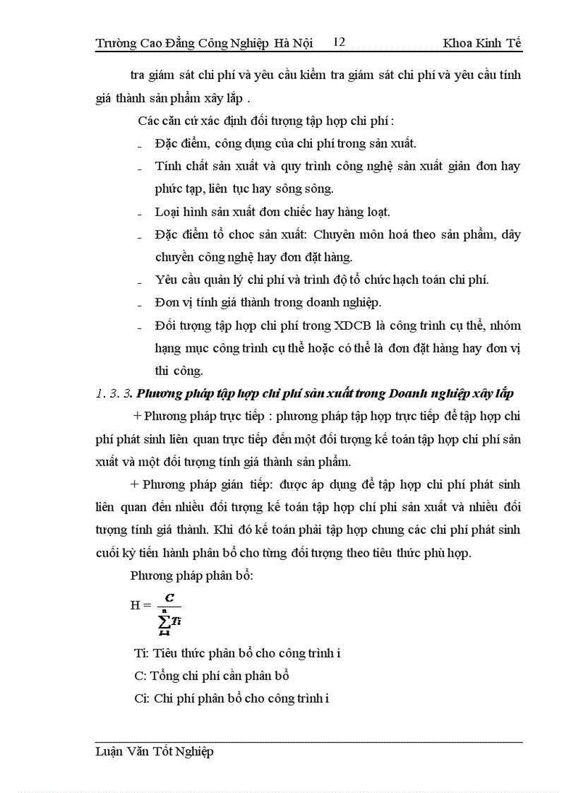 image for page Hoàn thiện công tác kế toán tập hợp chi phí sản xuất và tính giá thành sản phẩm tại Công ty Cổ phần sản xuất vật liệu xây dựng và xây dựng 1