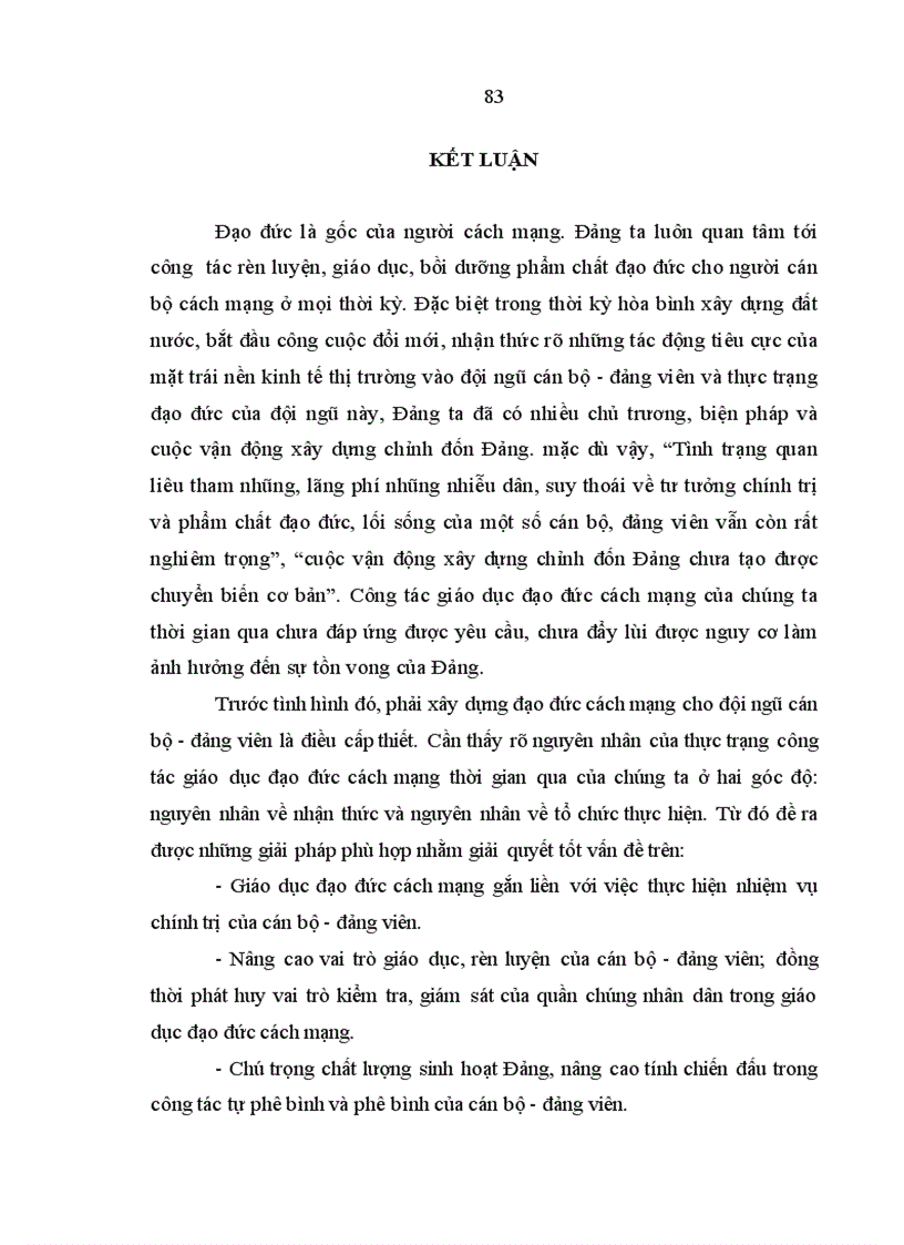 image for page Vấn đề đạo đức cách mạng của cán bộ đảng viên hiện nay qua thực tế ở tỉnh Thanh Hóa 1