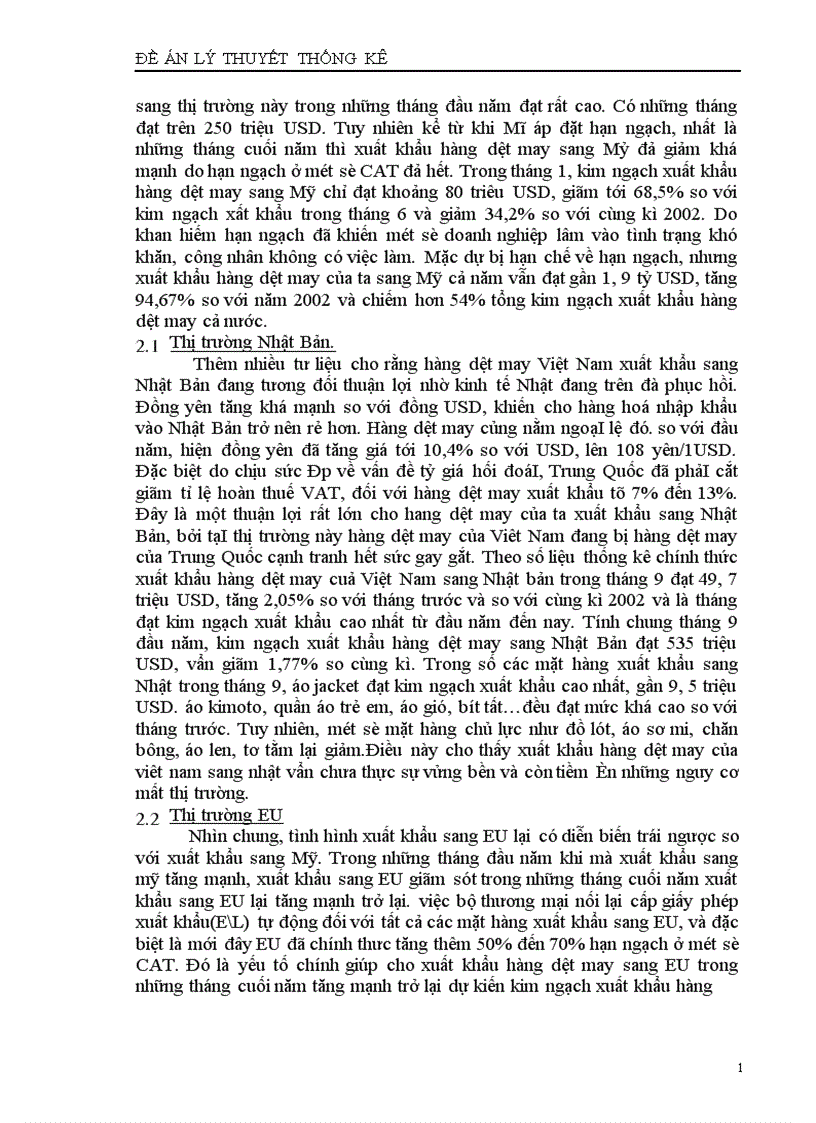image for page Vận dụng phương pháp dãy số thời gian để phân tích sự biến động của kim ngạch xuất khẩu dệt may thời ki 1996