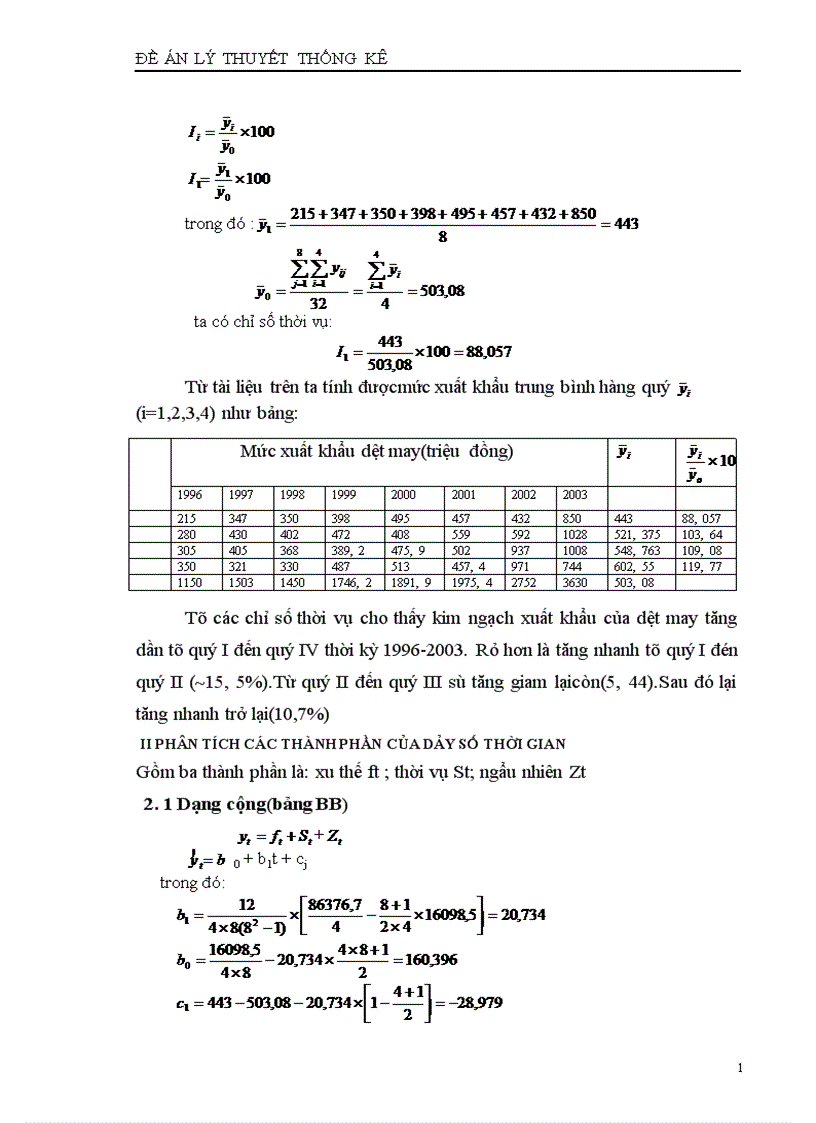 image for page Vận dụng phương pháp dãy số thời gian để phân tích sự biến động của kim ngạch xuất khẩu dệt may thời ki 1996