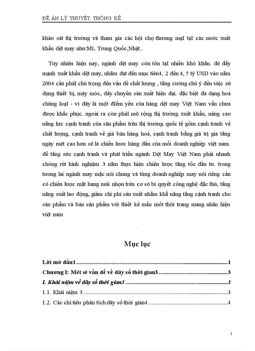 image for page Vận dụng phương pháp dãy số thời gian để phân tích sự biến động của kim ngạch xuất khẩu dệt may thời ki 1996