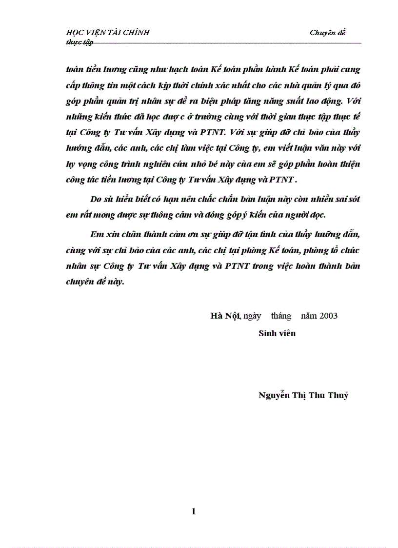 image for page Hoàn thiện tổ chức công tác kế toán tiền lương và các khoản trích theo lương tại Công ty Tư vấn Xây dựng và Phát triển Nông thôn 1