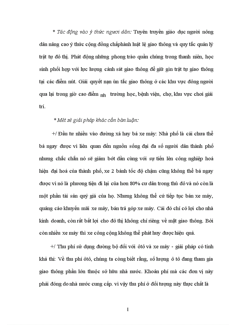 image for page Vận dụng cặp phạm trù nguyên nhân và kết quả để nói lên thực trạng của vấn đề tắc nghẽn giao thông thủ đô Hà Nội 1