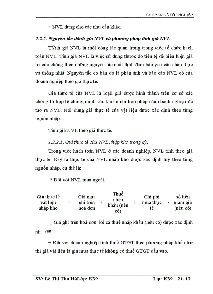 image for page Kế toán nguyên vật liệu tại Công ty Cổ phần Đầu tư và Phát triển HUD1