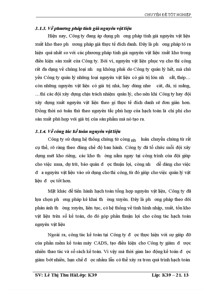 image for page Kế toán nguyên vật liệu tại Công ty Cổ phần Đầu tư và Phát triển HUD1