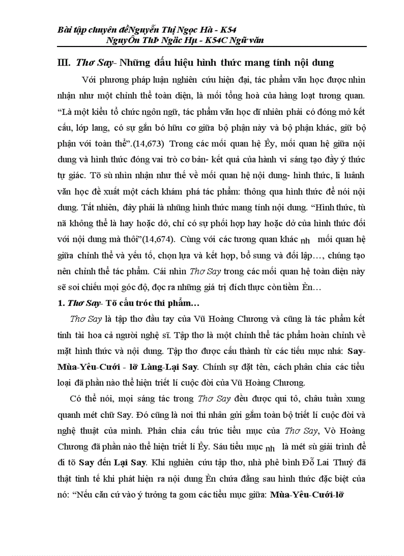 image for page Nghiên cứu tác phẩm văn học luôn là một công việc khó khăn và phức tạp đòi hỏi tài năng cũng như nhiệt tình của người cầm bút
