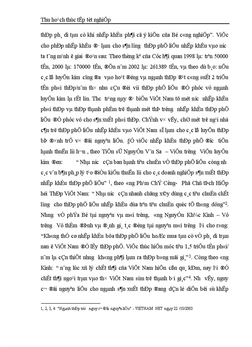 image for page Tình hình nhập khẩu thép phế liệu và các biện pháp nâng cao hiệu quả nhập khẩu thép phế liệu của Công ty công nghiệp tàu thuỷ Ngô Quyền 1