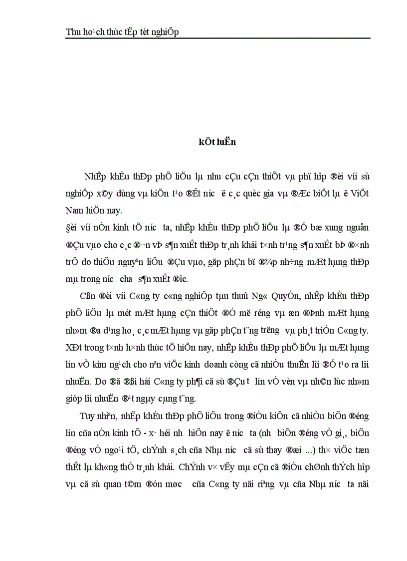image for page Tình hình nhập khẩu thép phế liệu và các biện pháp nâng cao hiệu quả nhập khẩu thép phế liệu của Công ty công nghiệp tàu thuỷ Ngô Quyền 1