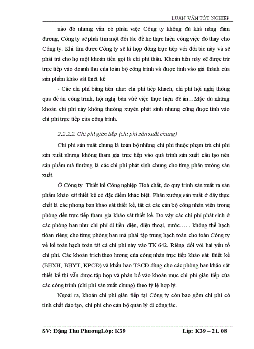 image for page Tổ chức công tác kế toán chi phí sản xuất và tính giá thành sản phẩm tại Công ty Thiết lập công nghệ hoá chât