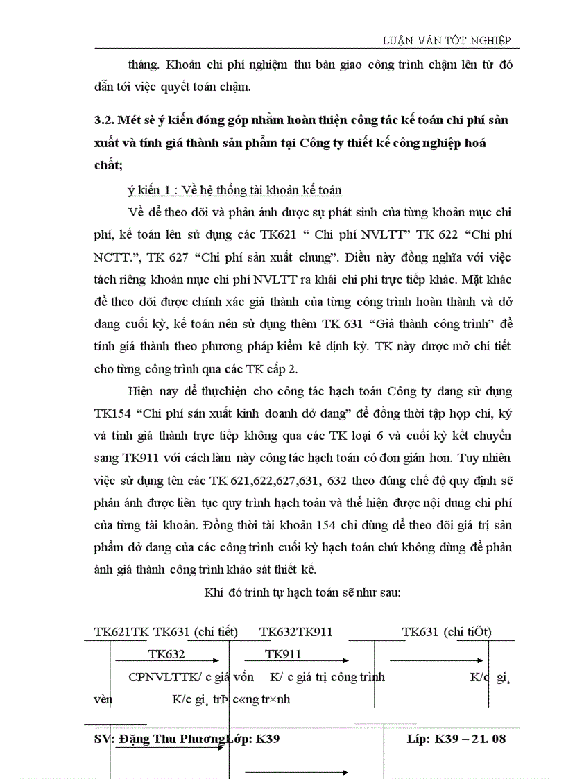 image for page Tổ chức công tác kế toán chi phí sản xuất và tính giá thành sản phẩm tại Công ty Thiết lập công nghệ hoá chât