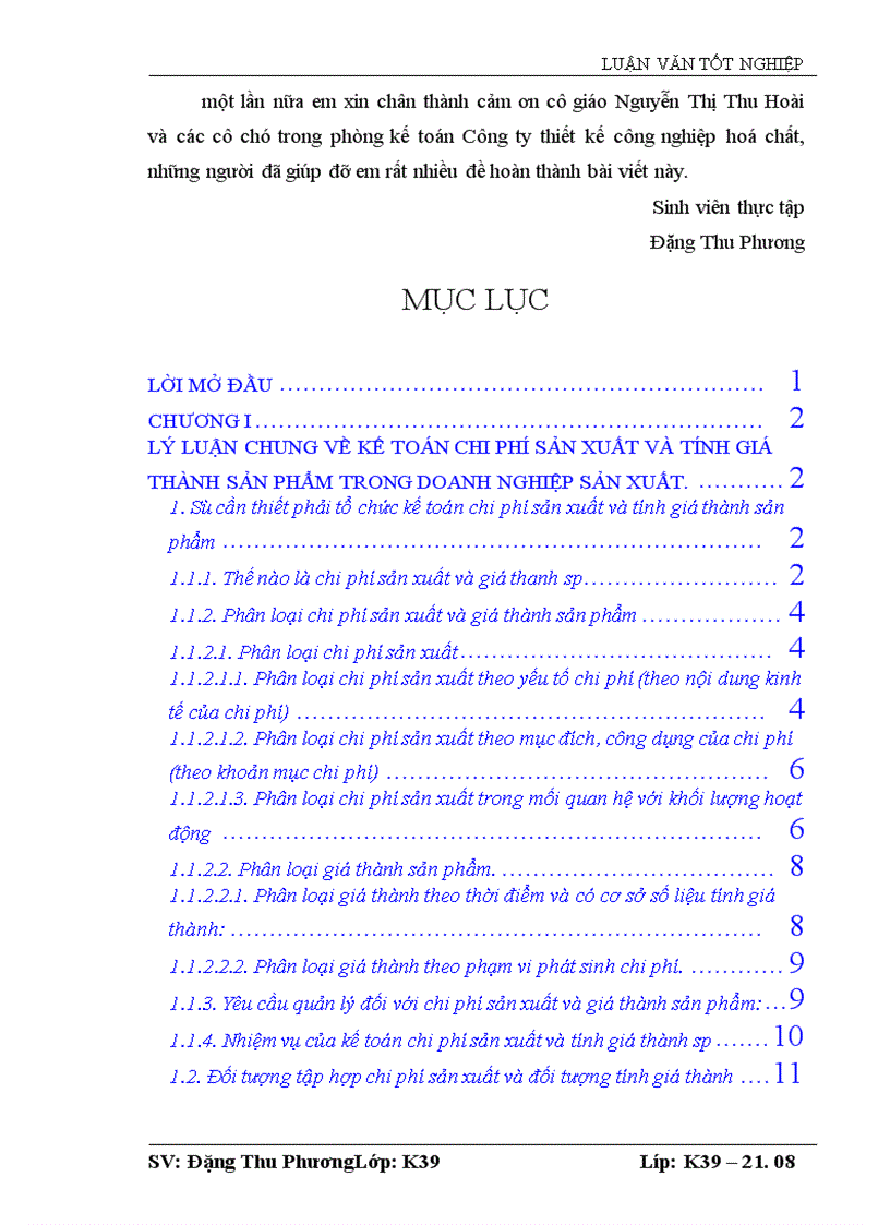 image for page Tổ chức công tác kế toán chi phí sản xuất và tính giá thành sản phẩm tại Công ty Thiết lập công nghệ hoá chât